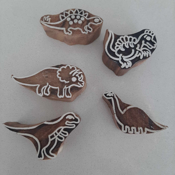 Stamps Traditional Block Print - Dinosaurs