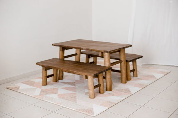 Tree Tables and 2 Tree Bench Seats