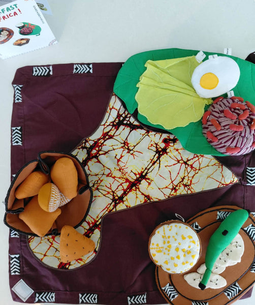 Multicultural Breakfast Food Set - African