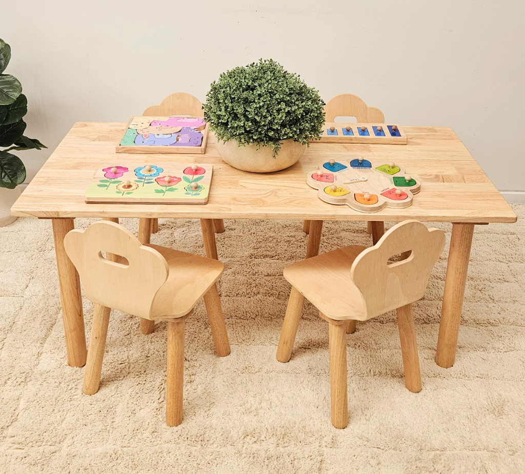 Classic Rectangular Table and 4 Chairs - Very Limited Stock - Pre Orders Welcome