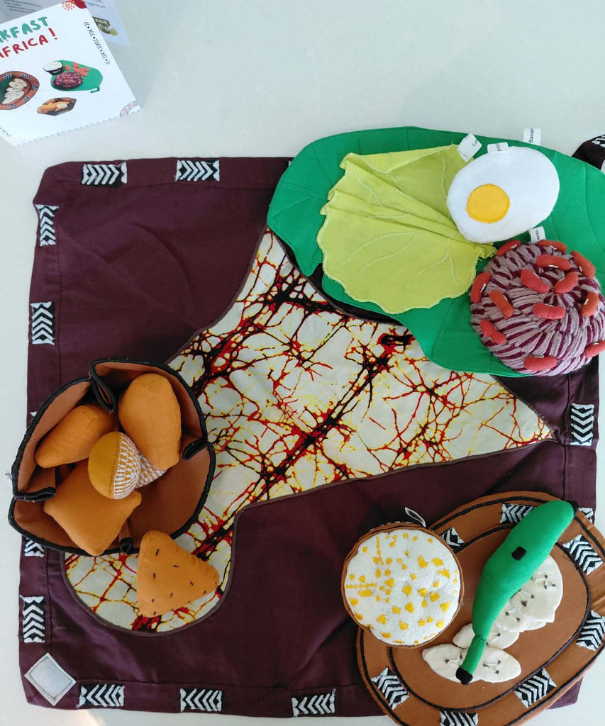Multicultural Breakfast Food Set - African