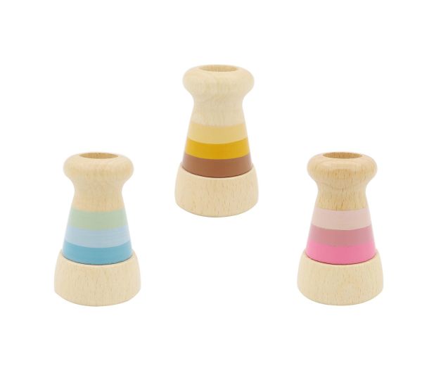 Wooden Prisms Set of 3