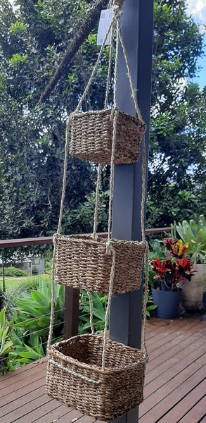 Hogla Sika 3 Tier Hanging Baskets Square