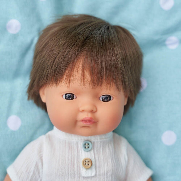 Doll - Anatomically Correct Baby, Caucasian Boy, Brunette