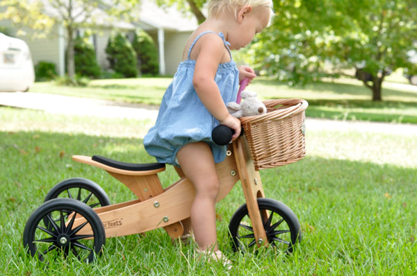 Kinderfeets Tiny Tot Bamboo Plus 2-in-1 Trike Balance Bike
