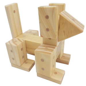 Wooden Blocks Magnetic Natural
