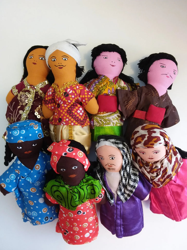 Dolls - Multicultural Pairs Collection Set of 4.