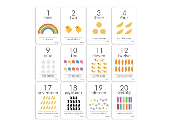 Baby and Child Flash Cards - Numbers