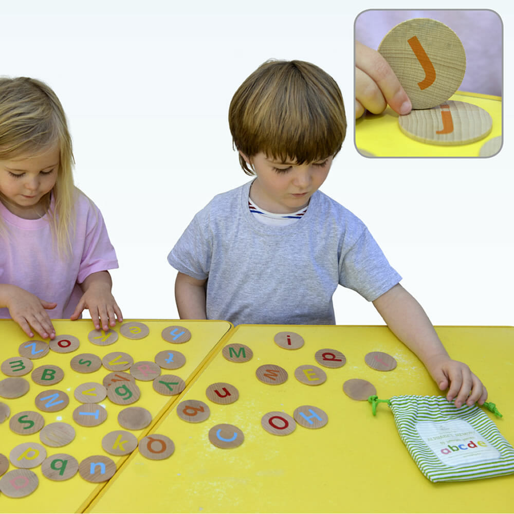 Tactile Alphabet Matching Pairs Upper and Lower Case - Coloured