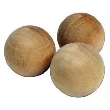 Wooden Balls. Bamboo Construct and Roll Kit. Accessory Set of 3