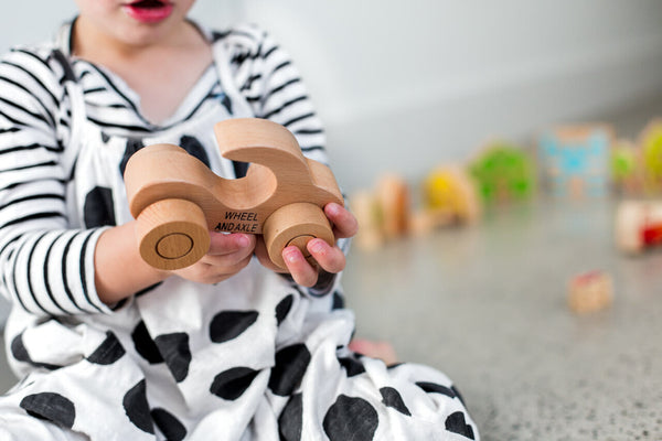 Wooden Toy Car with Handle