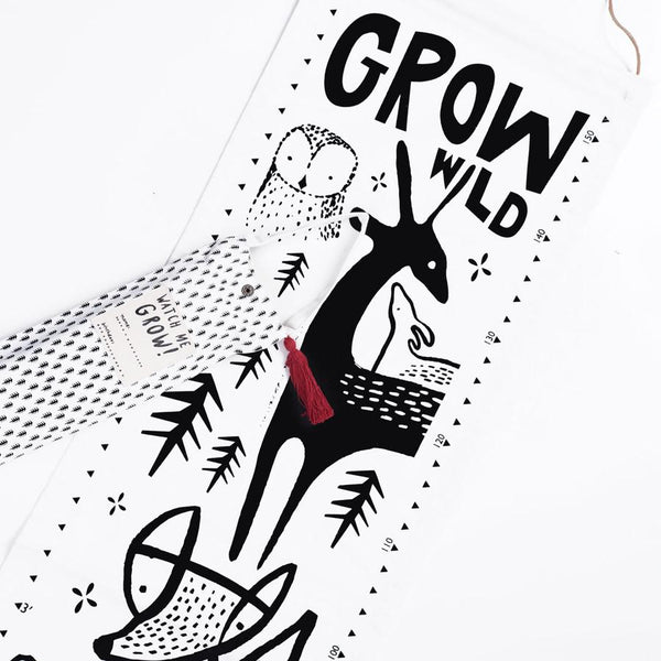 Wee Gallery - Organic Canvas Growth Chart - Woodland